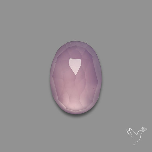 Rose Cut Lavender Chalcedony