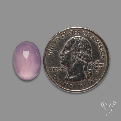 Rose Cut Lavender Chalcedony