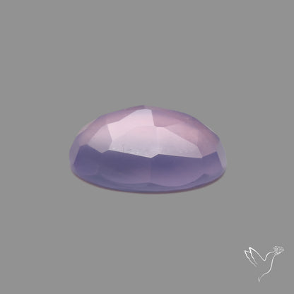 Rose Cut Lavender Chalcedony