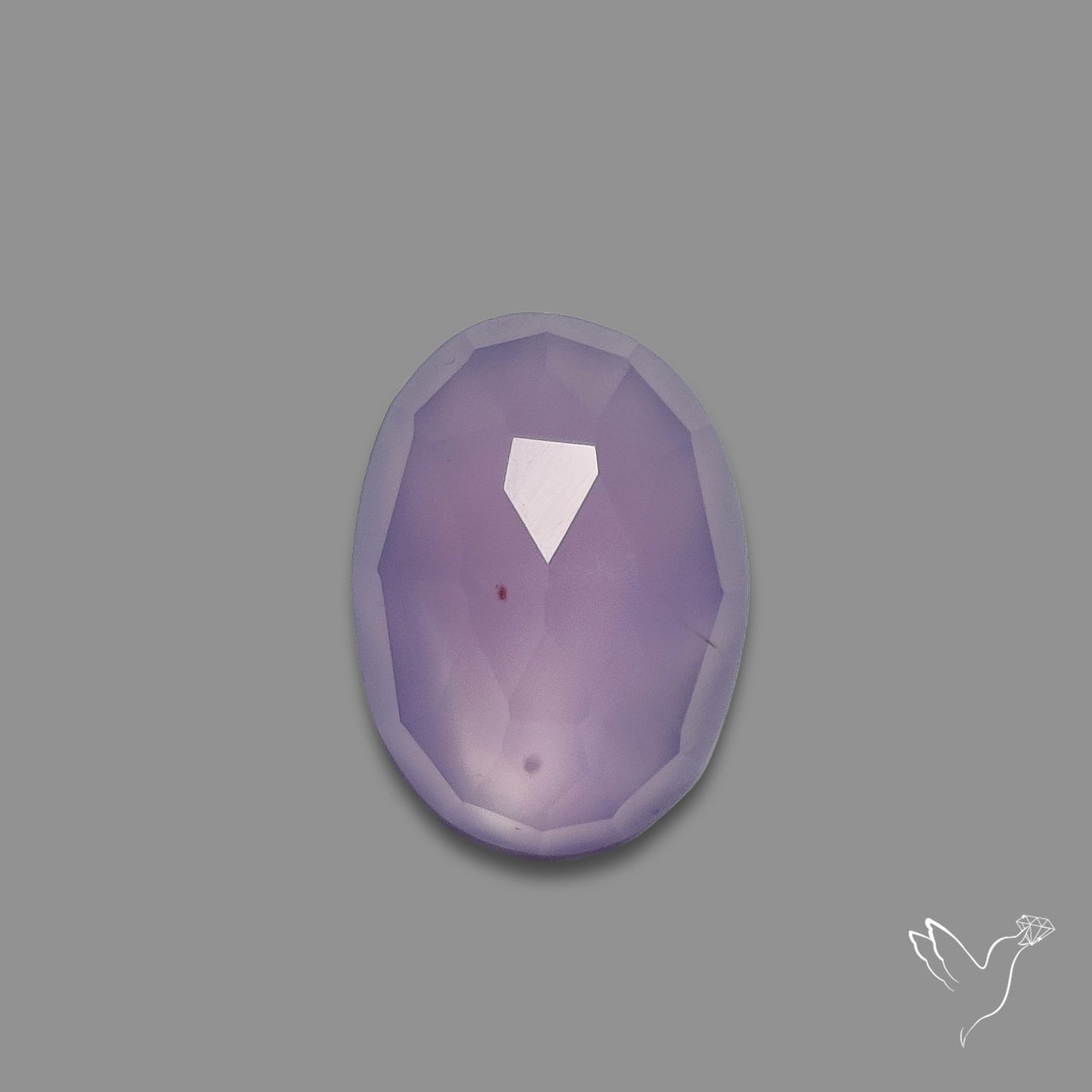Rose Cut Lavender Chalcedony
