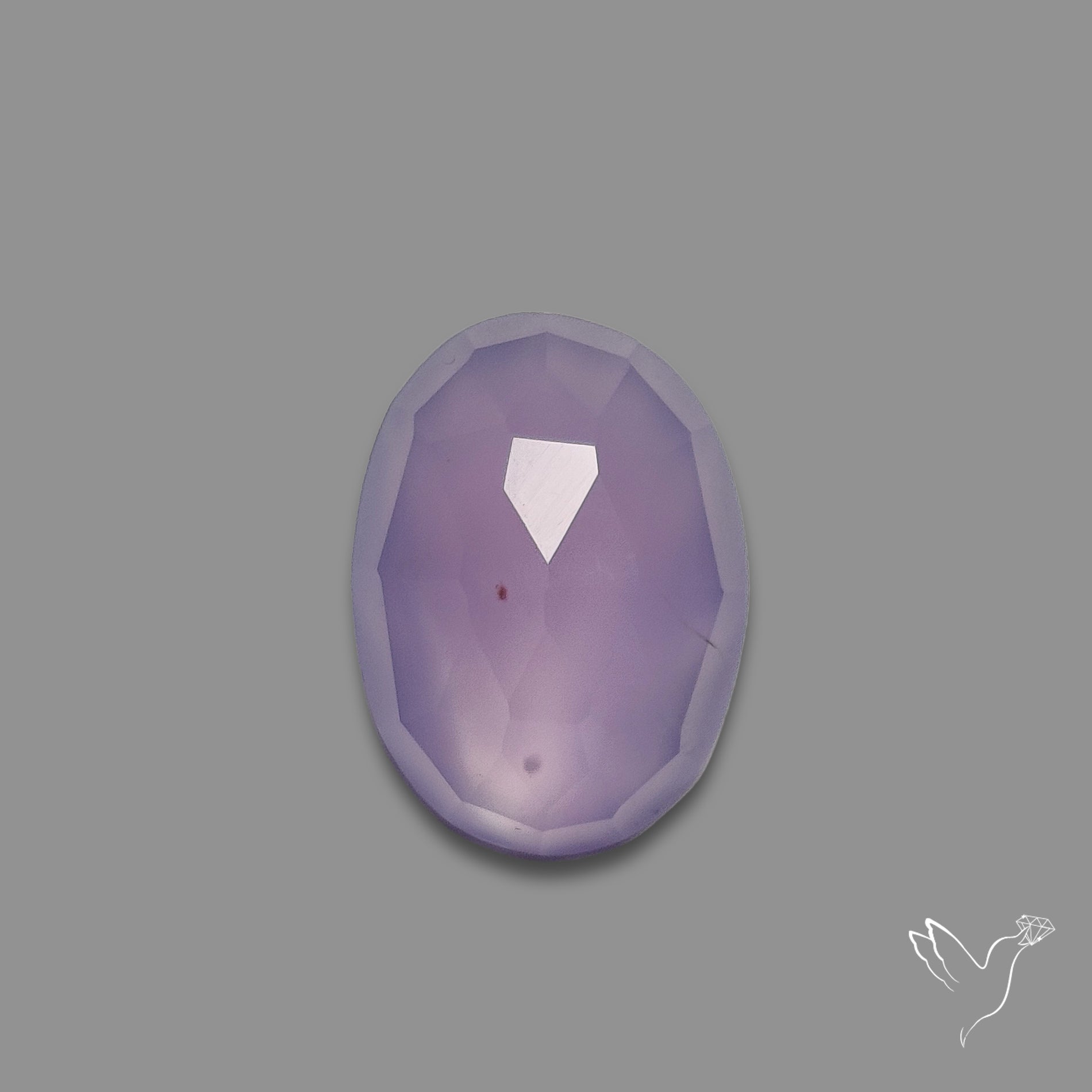 Rose Cut Lavender Chalcedony