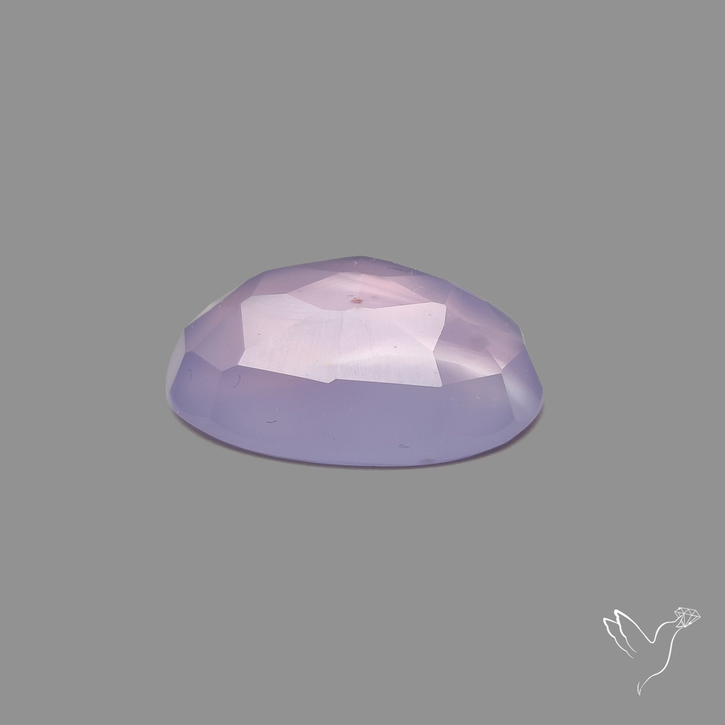 Rose Cut Lavender Chalcedony