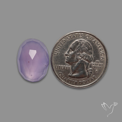 Rose Cut Lavender Chalcedony
