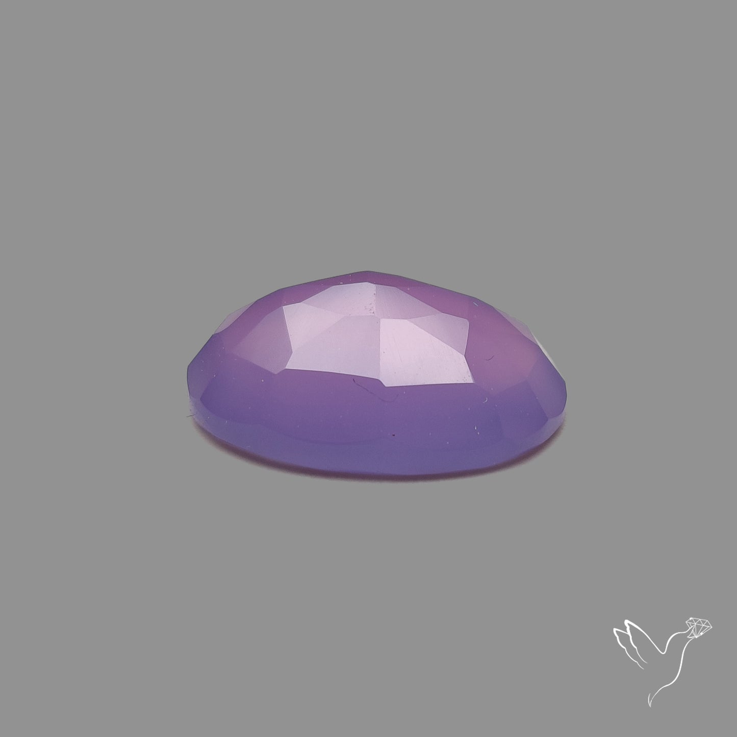 Rose Cut Lavender Chalcedony