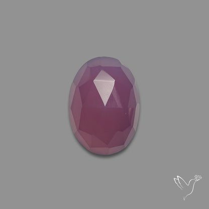 Rose Cut Lavender Chalcedony