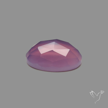 Rose Cut Lavender Chalcedony