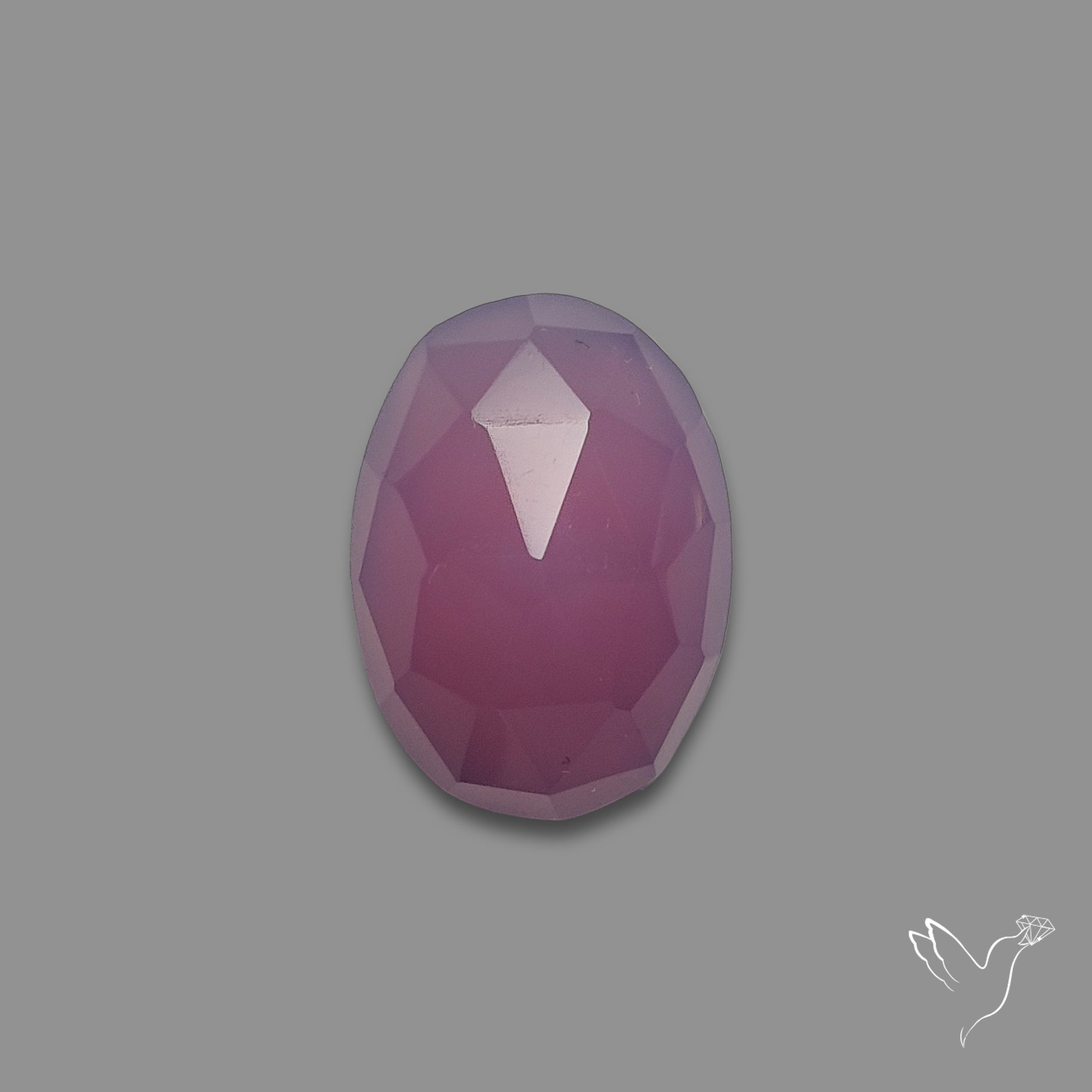 Rose Cut Lavender Chalcedony