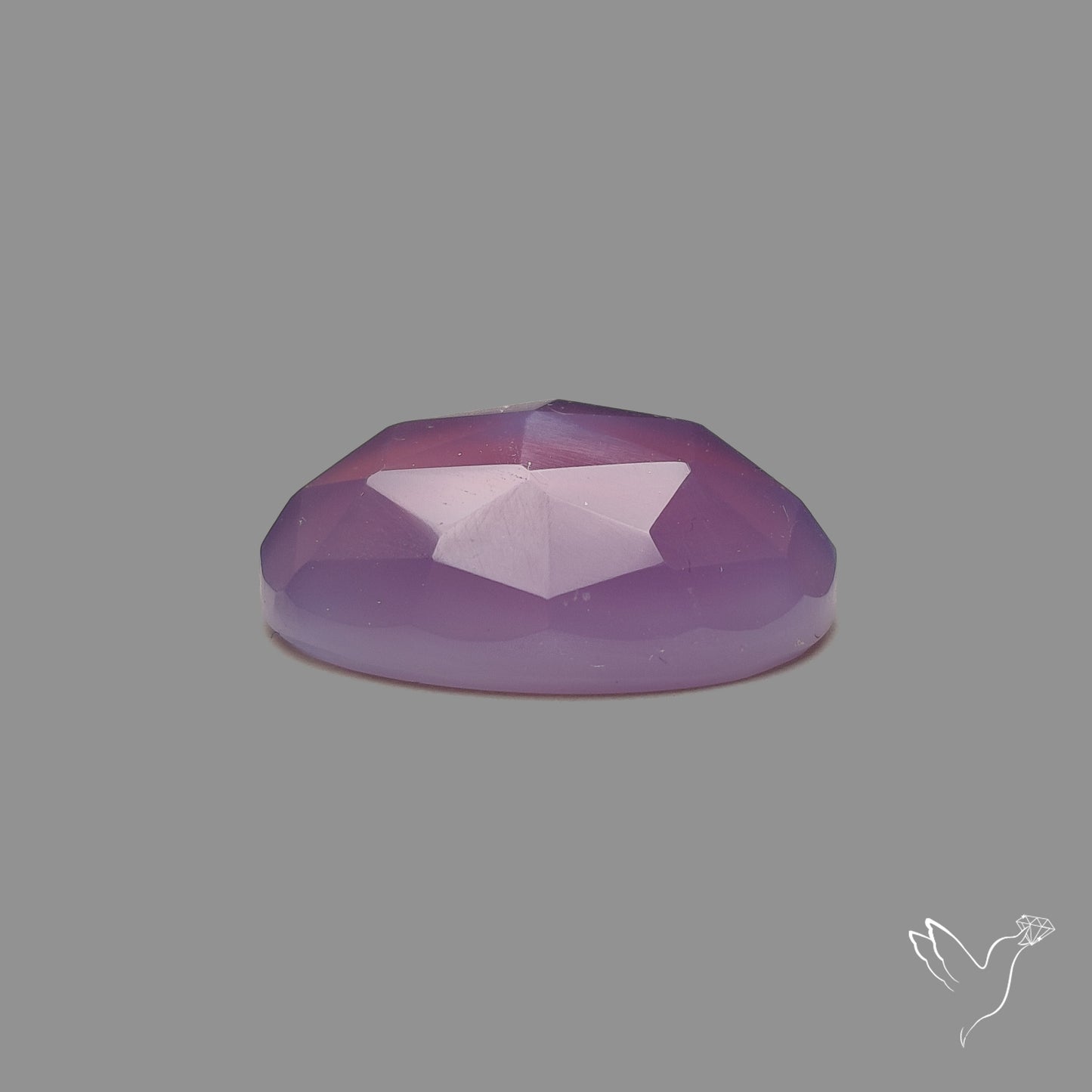 Rose Cut Lavender Chalcedony