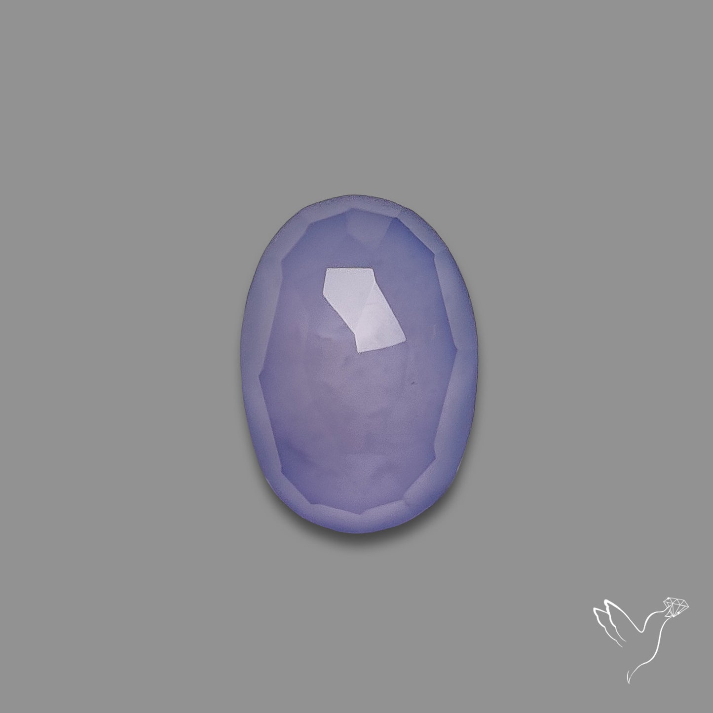 Rose Cut Lavender Chalcedony
