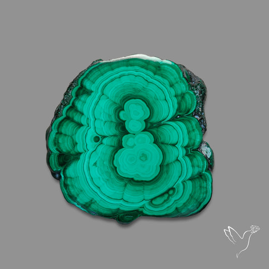 Malachite Stalactite Slice