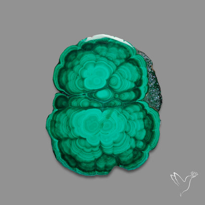 Malachite Stalactite Slice
