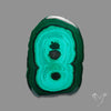 Malachite Stalactite Slice