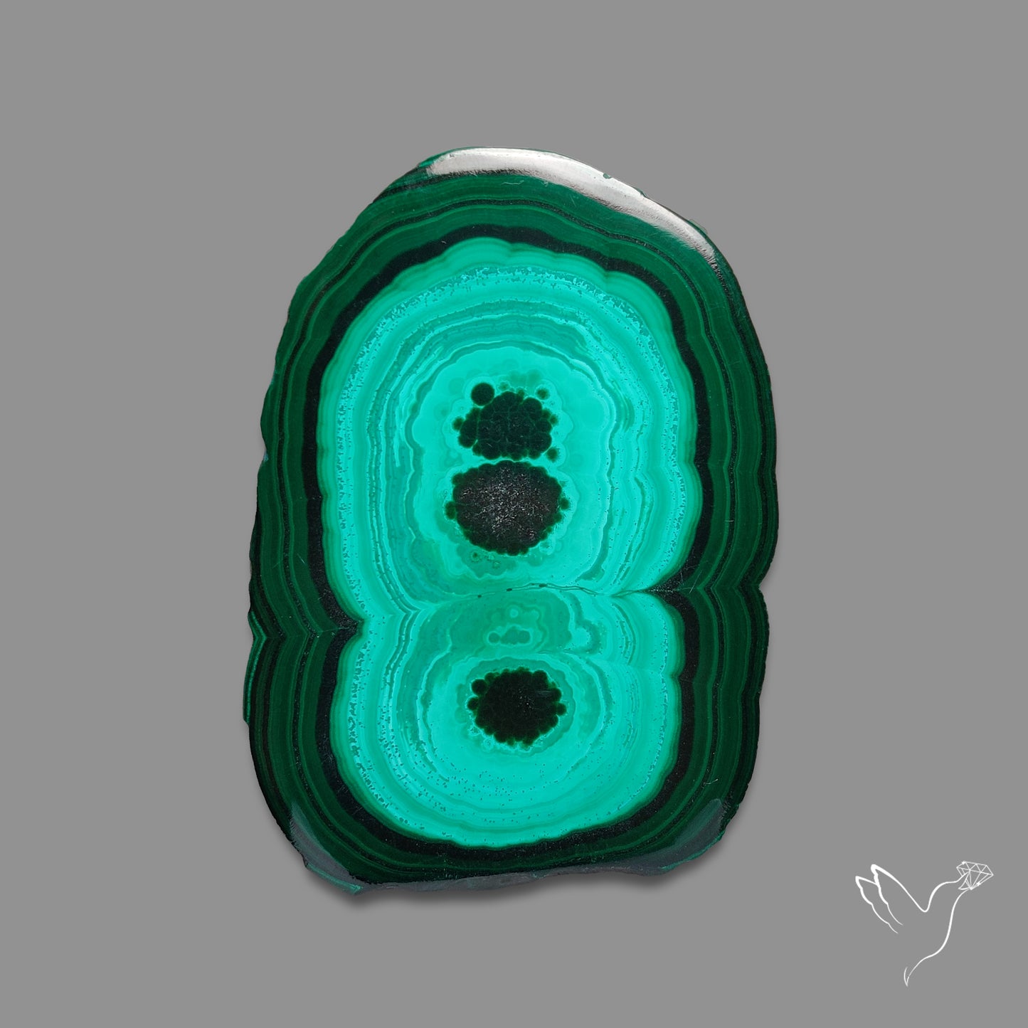 Malachite Stalactite Slice
