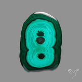Malachite Stalactite Slice