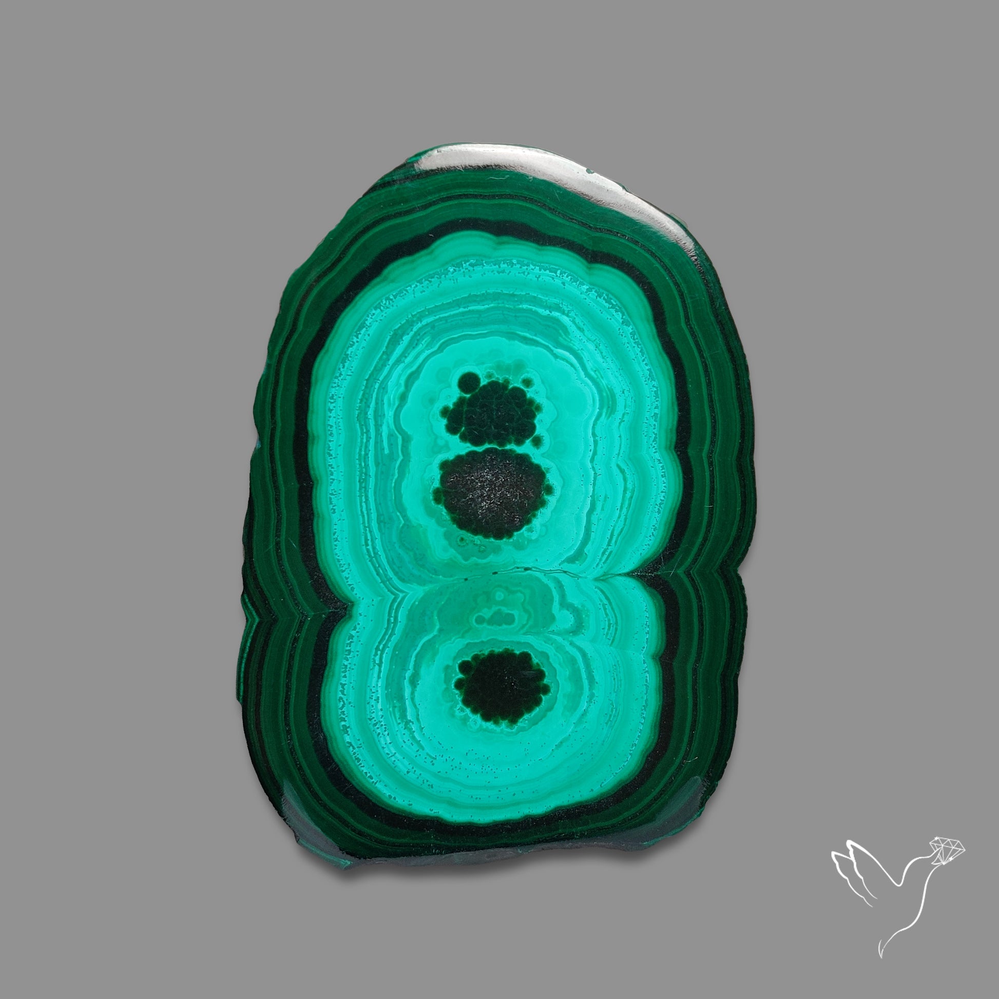 Malachite Stalactite Slice
