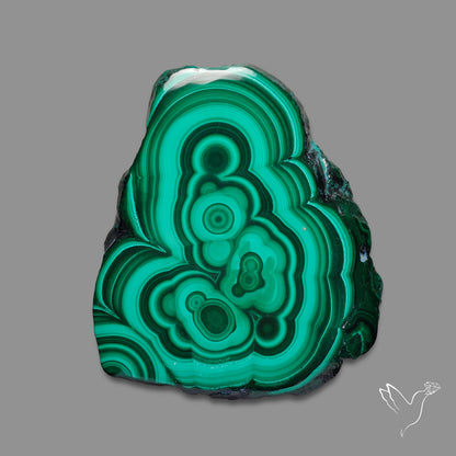 Malachite Stalactite Slice