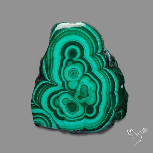 Malachite Stalactite Slice