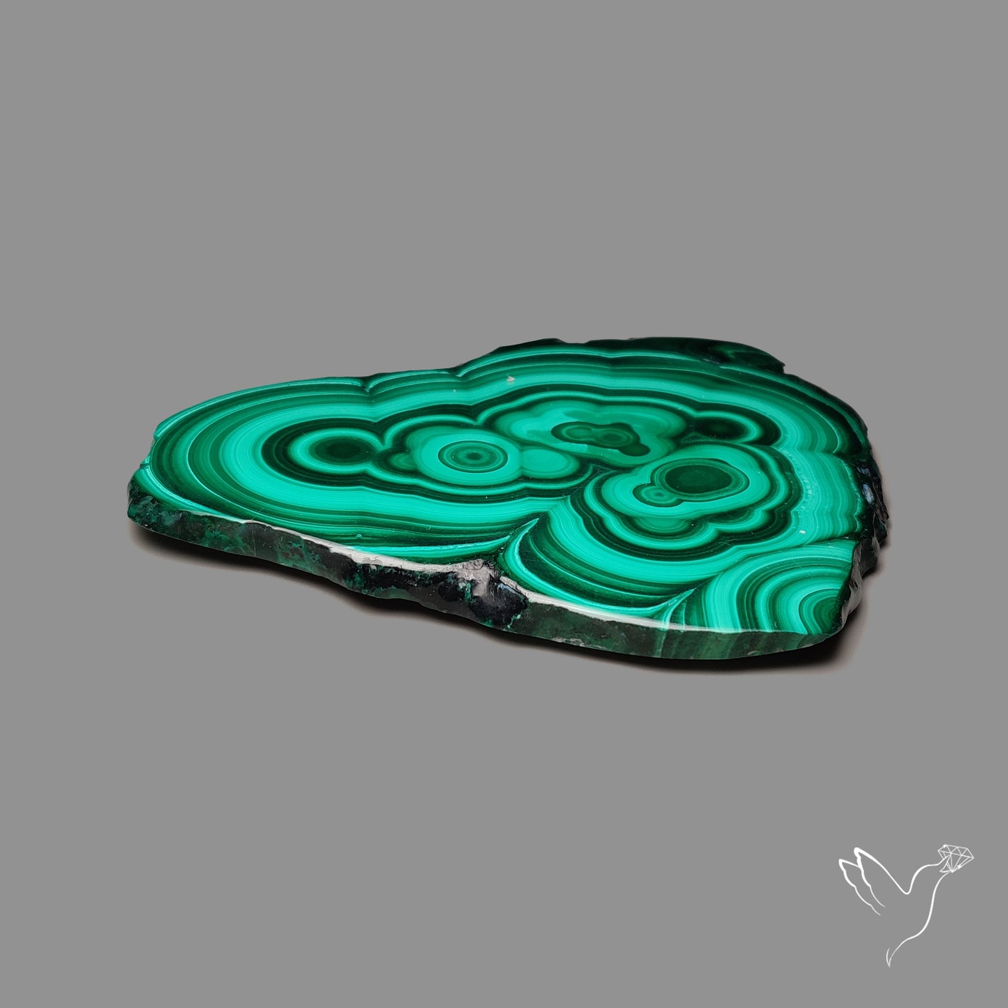 Malachite Stalactite Slice
