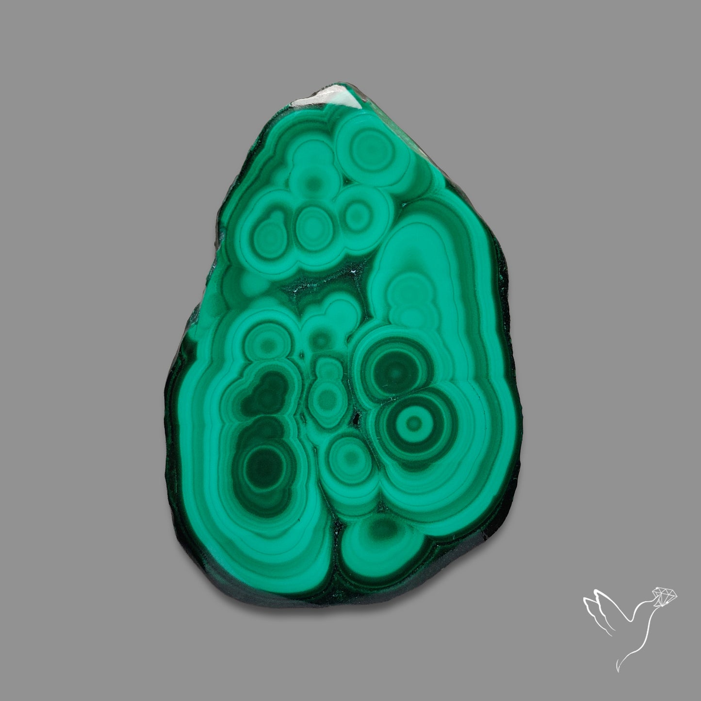Malachite Stalactite Slice