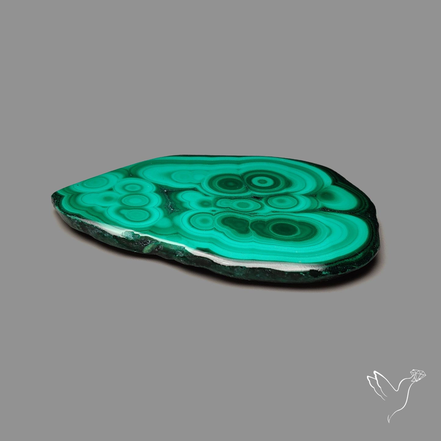 Malachite Stalactite Slice