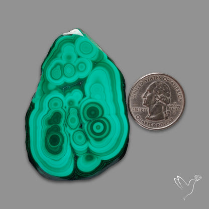 Malachite Stalactite Slice