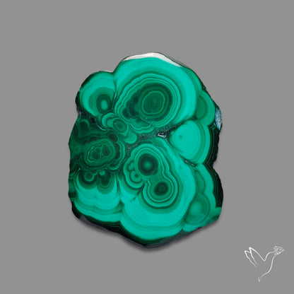 Malachite Stalactite Slice