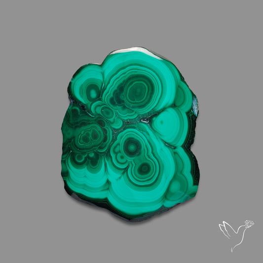 Malachite Stalactite Slice