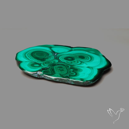Malachite Stalactite Slice
