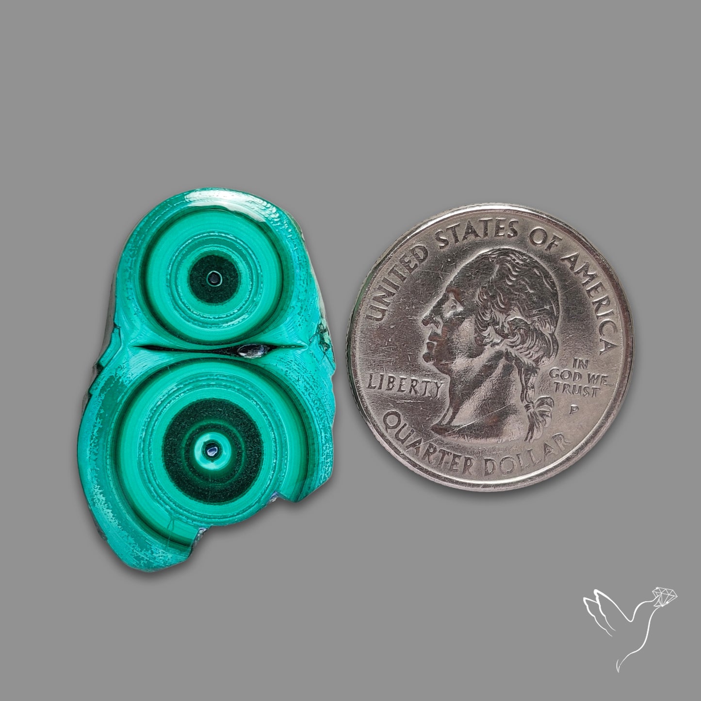 Malachite Stalactite Slice