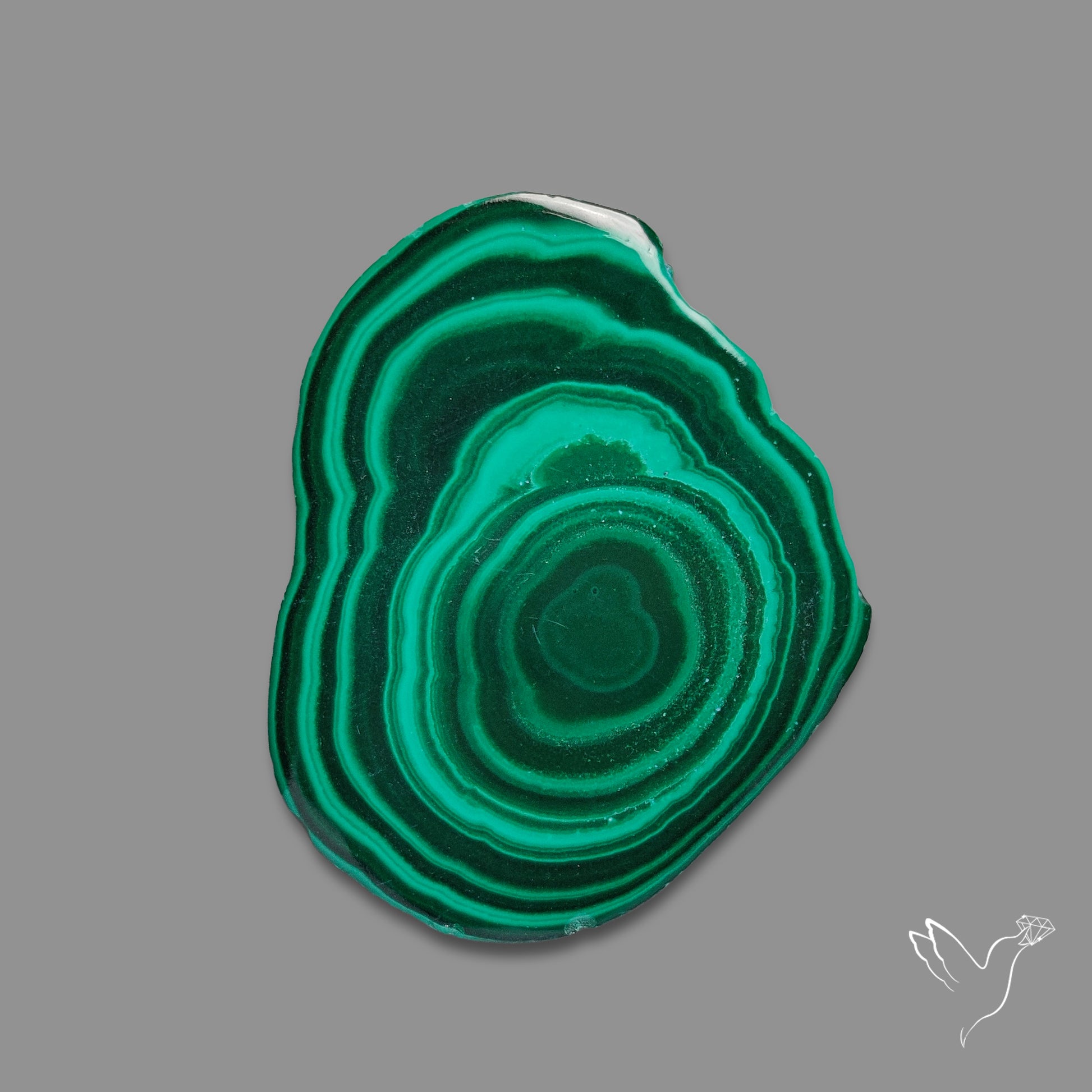 Malachite Stalactite Slice