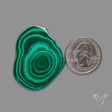 Malachite Stalactite Slice