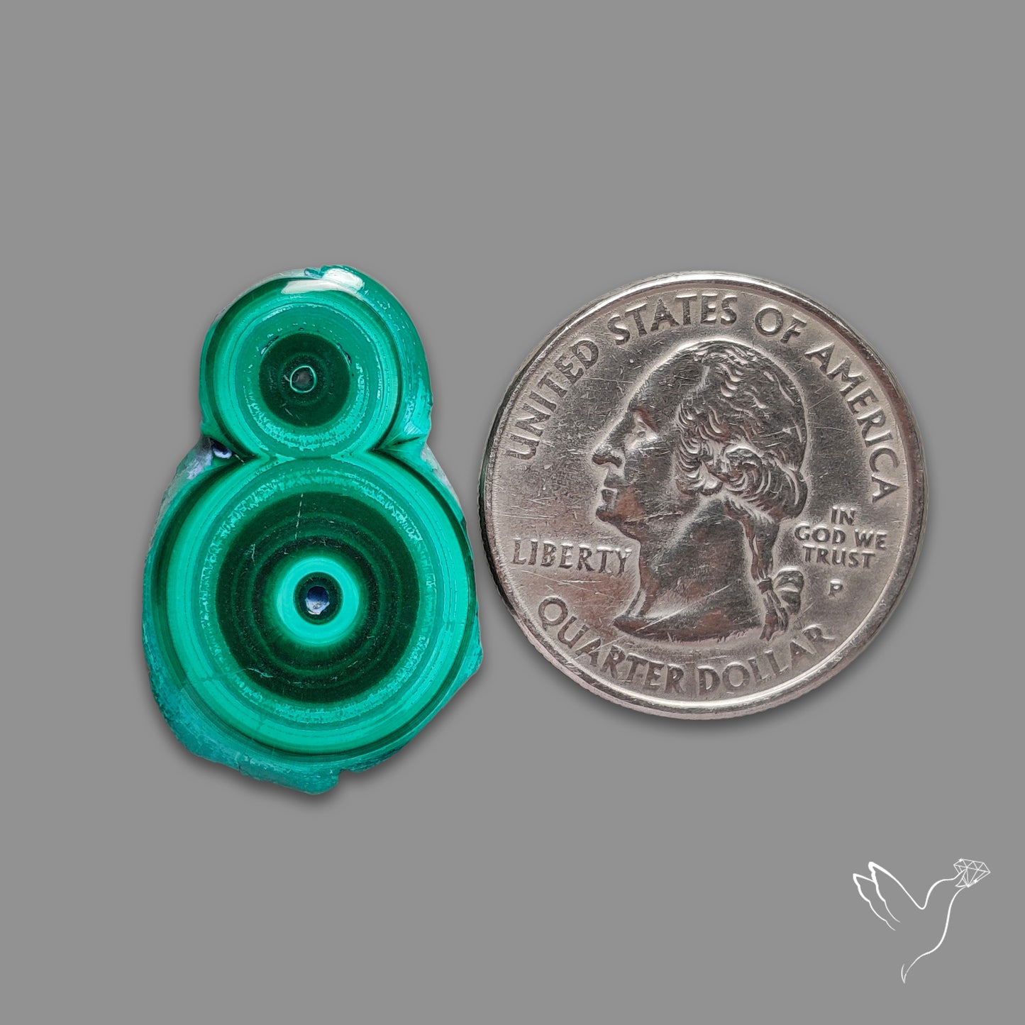 Malachite Stalactite Slice