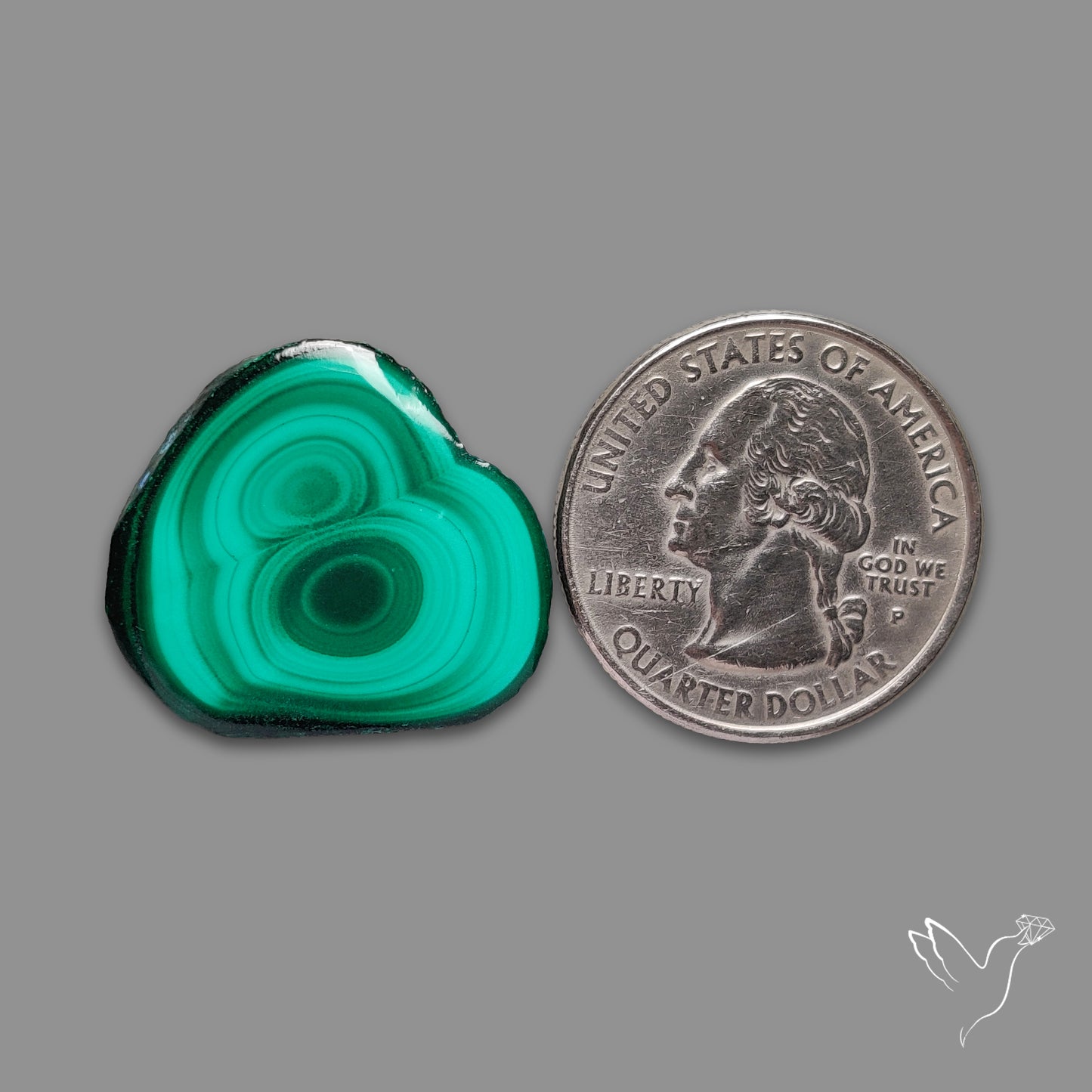 Malachite Stalactite Slice