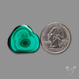 Malachite Stalactite Slice
