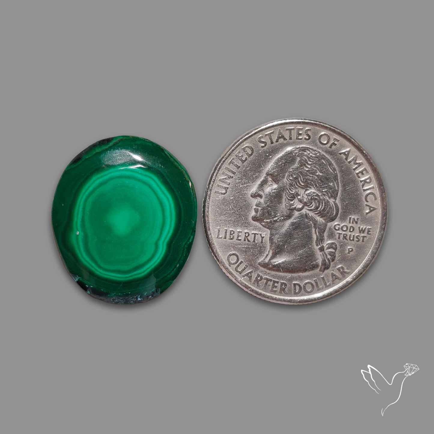 Malachite Stalactite Slice