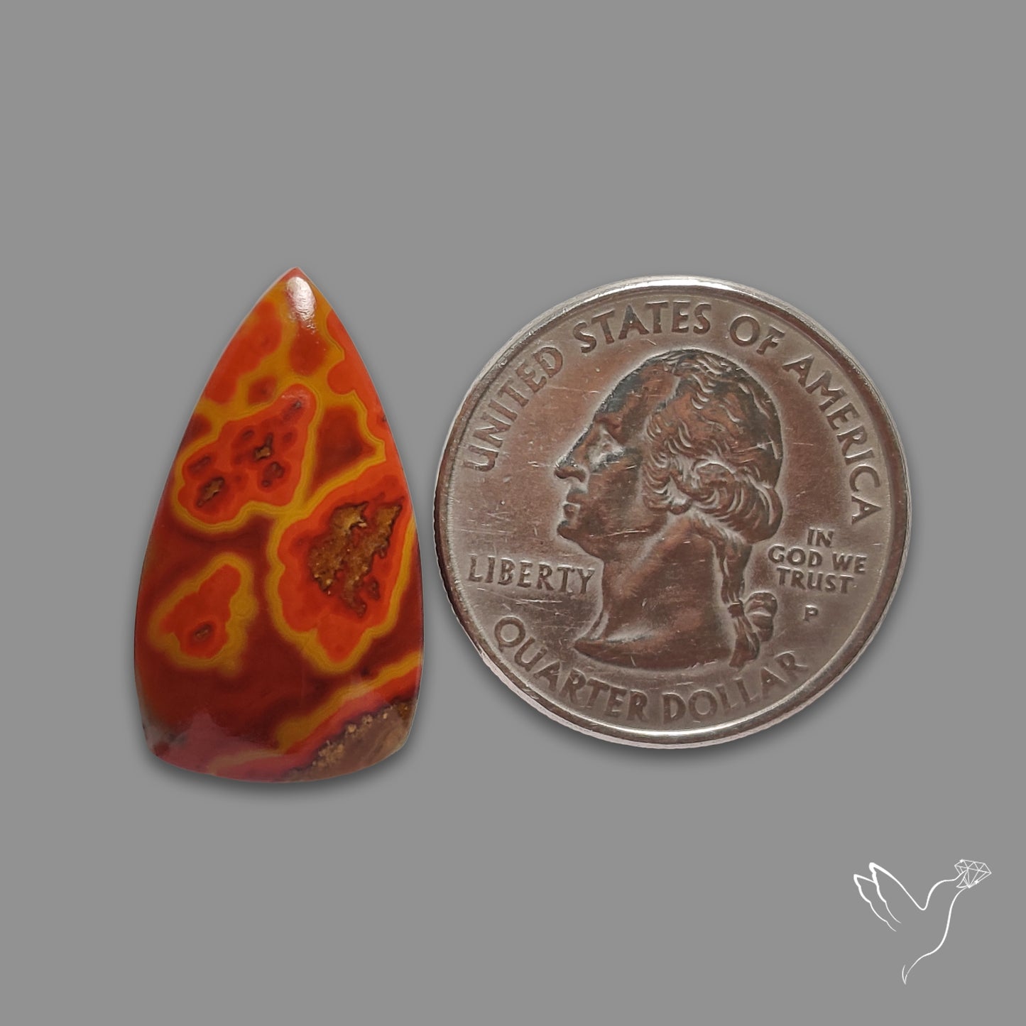 Moroccan Seam Agate Cabochon