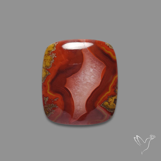 Moroccan Seam Agate Cabochon