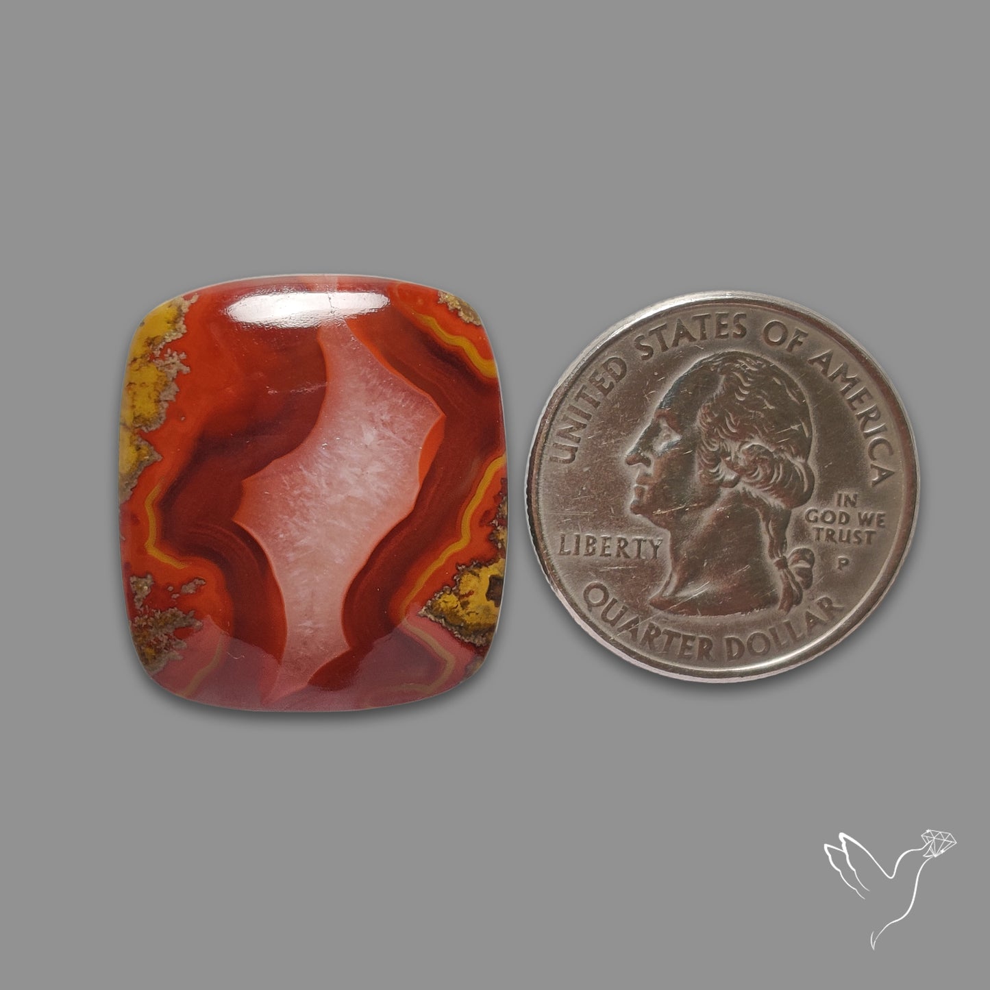 Moroccan Seam Agate Cabochon