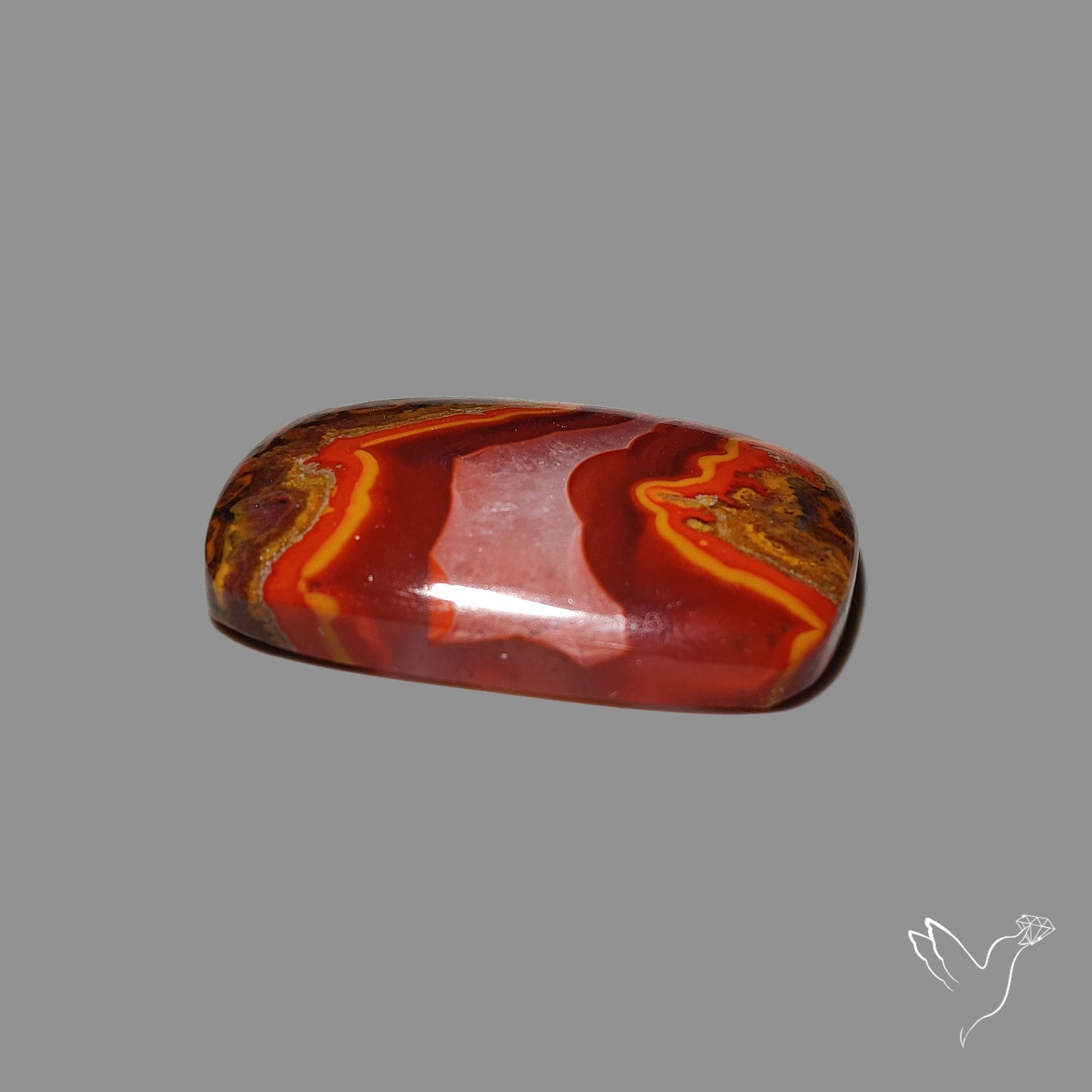 Moroccan Seam Agate Cabochon