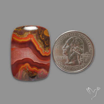 Moroccan Seam Agate Cabochon