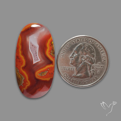 Moroccan Seam Agate Cabochon