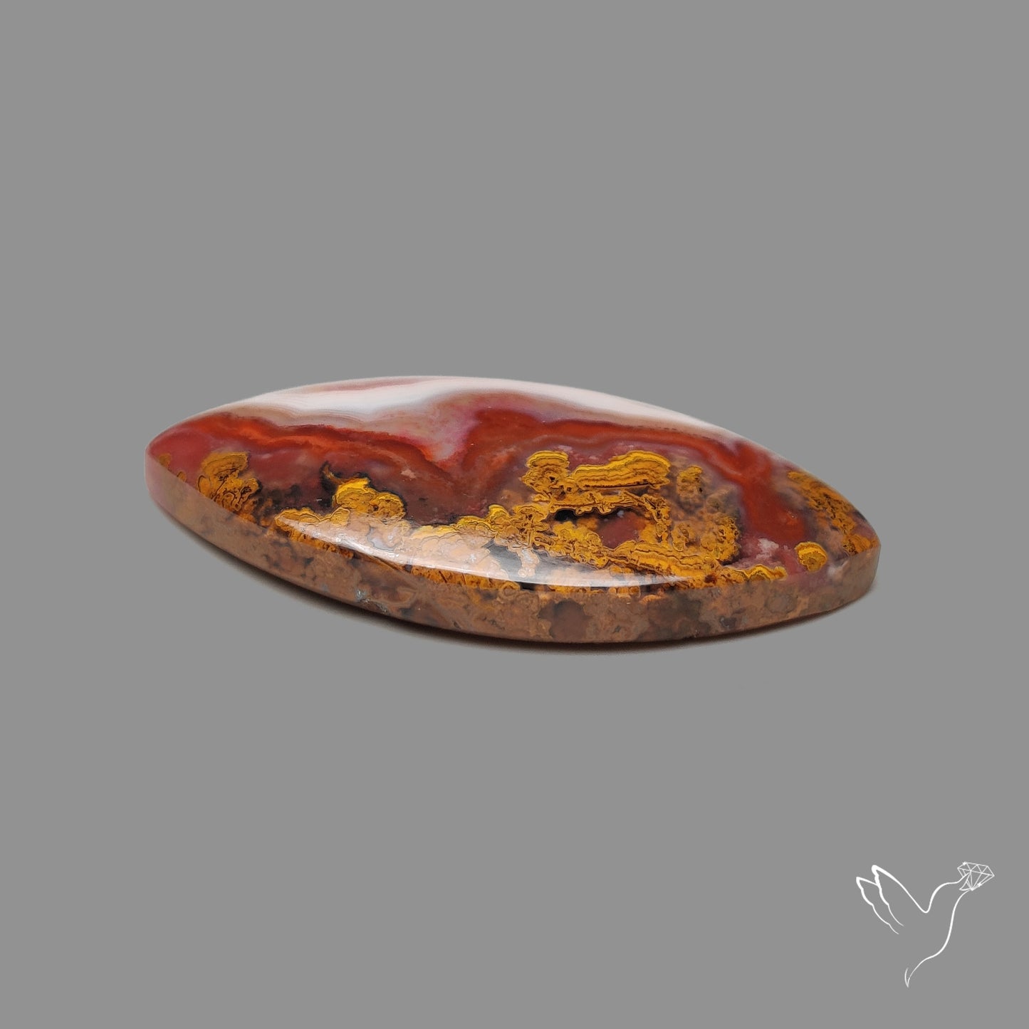 Moroccan Seam Agate Cabochon