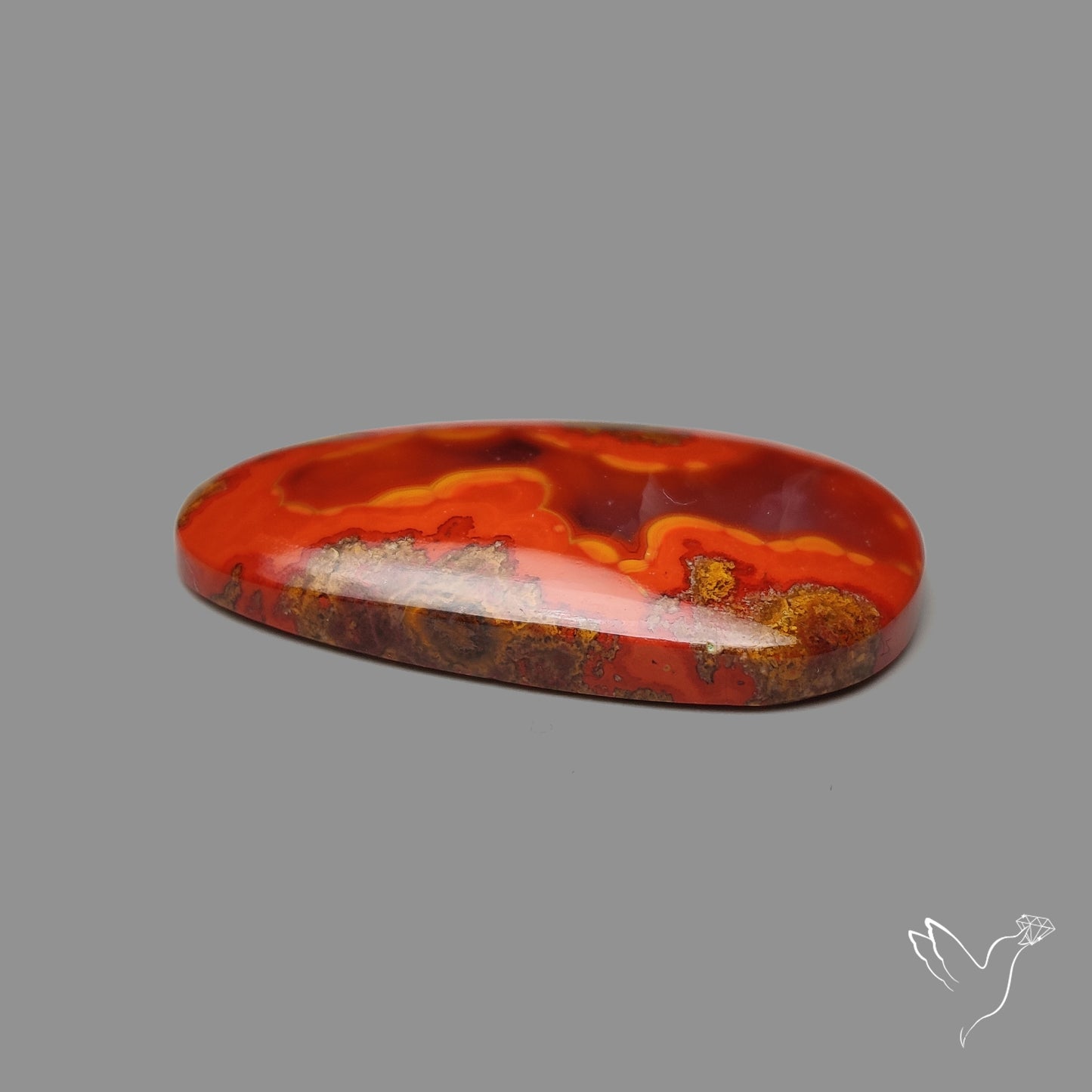 Moroccan Seam Agate Cabochon