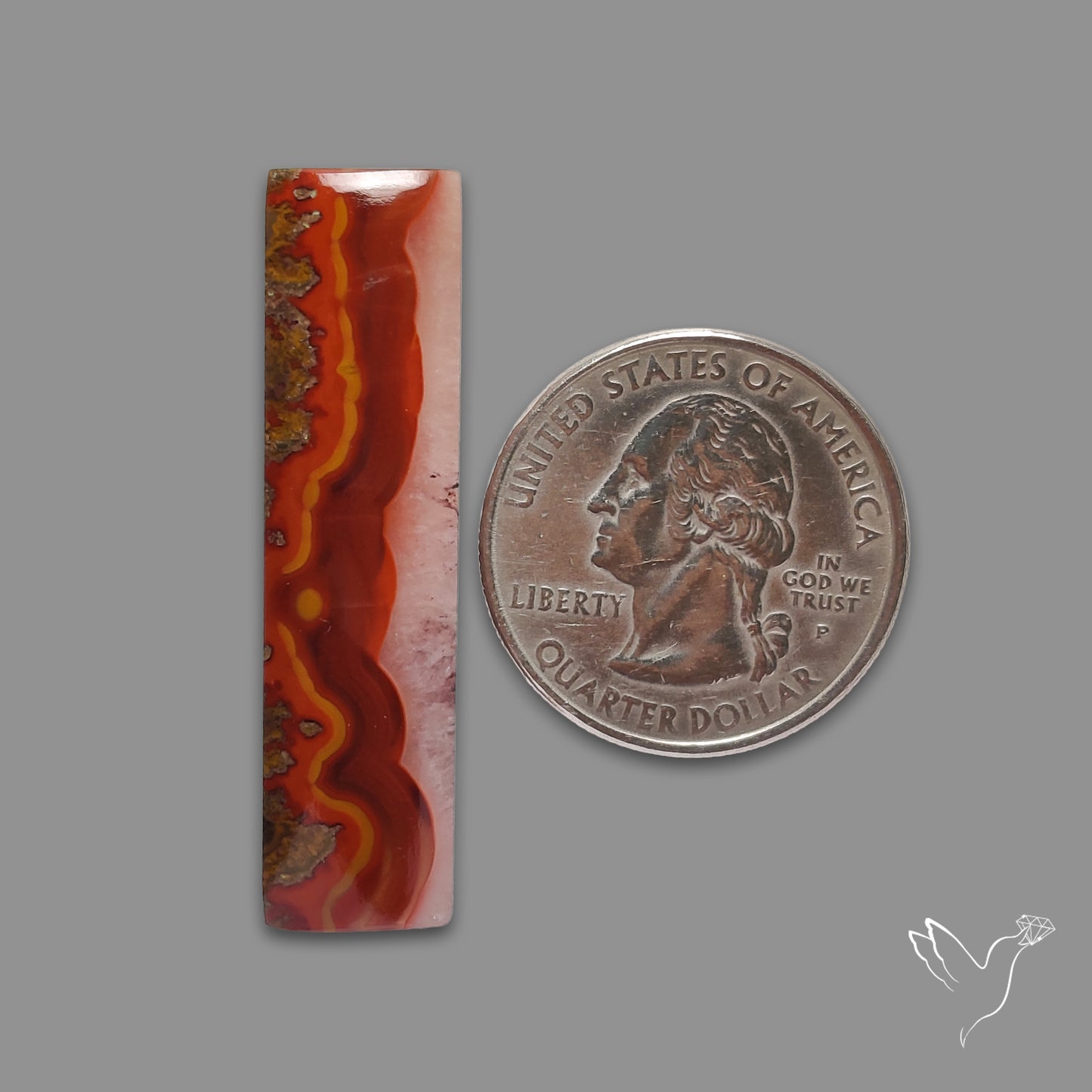 Moroccan Seam Agate Cabochon