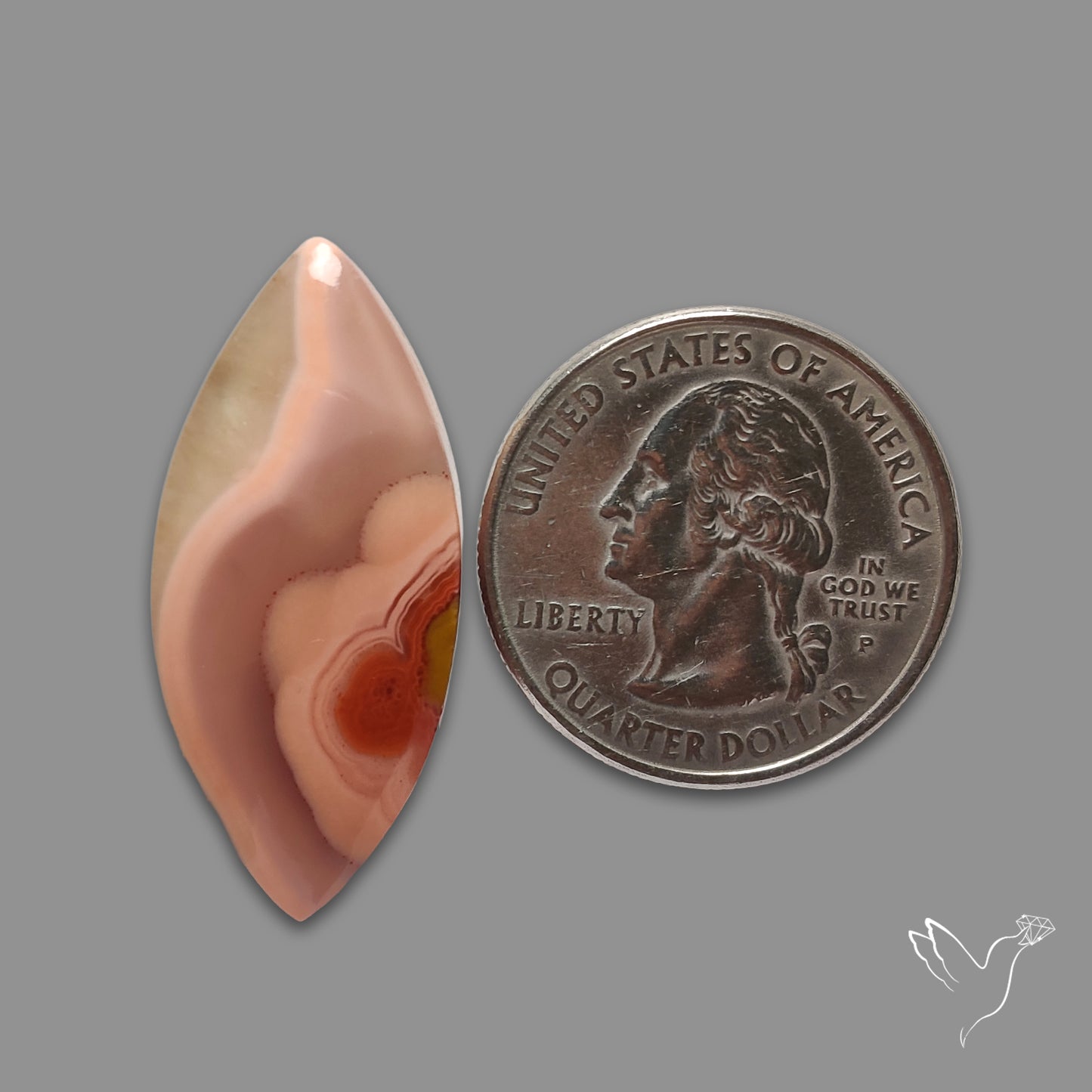 Moroccan Seam Agate Cabochon