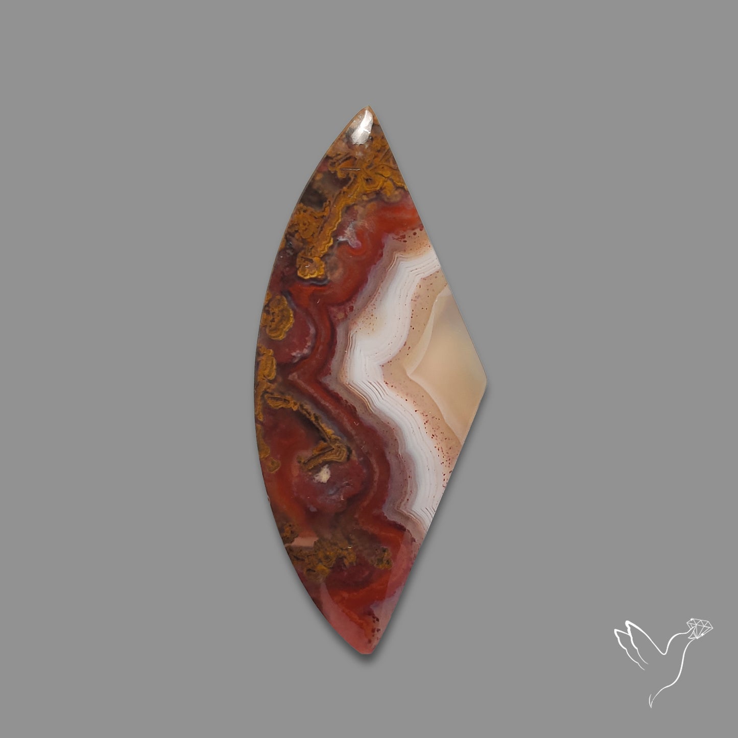 Moroccan Seam Agate Cabochon