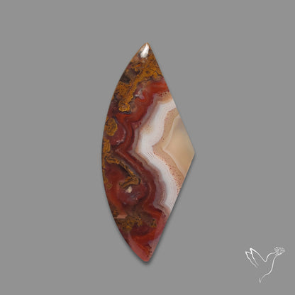 Moroccan Seam Agate Cabochon