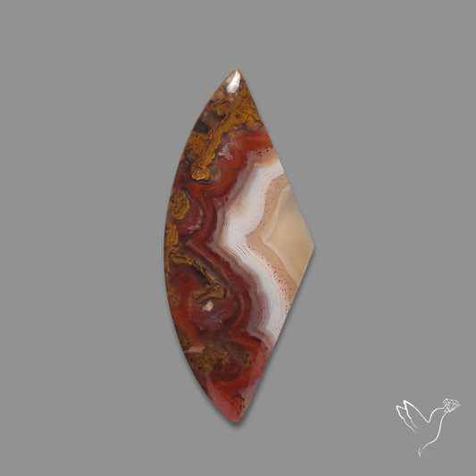 Moroccan Seam Agate Cabochon