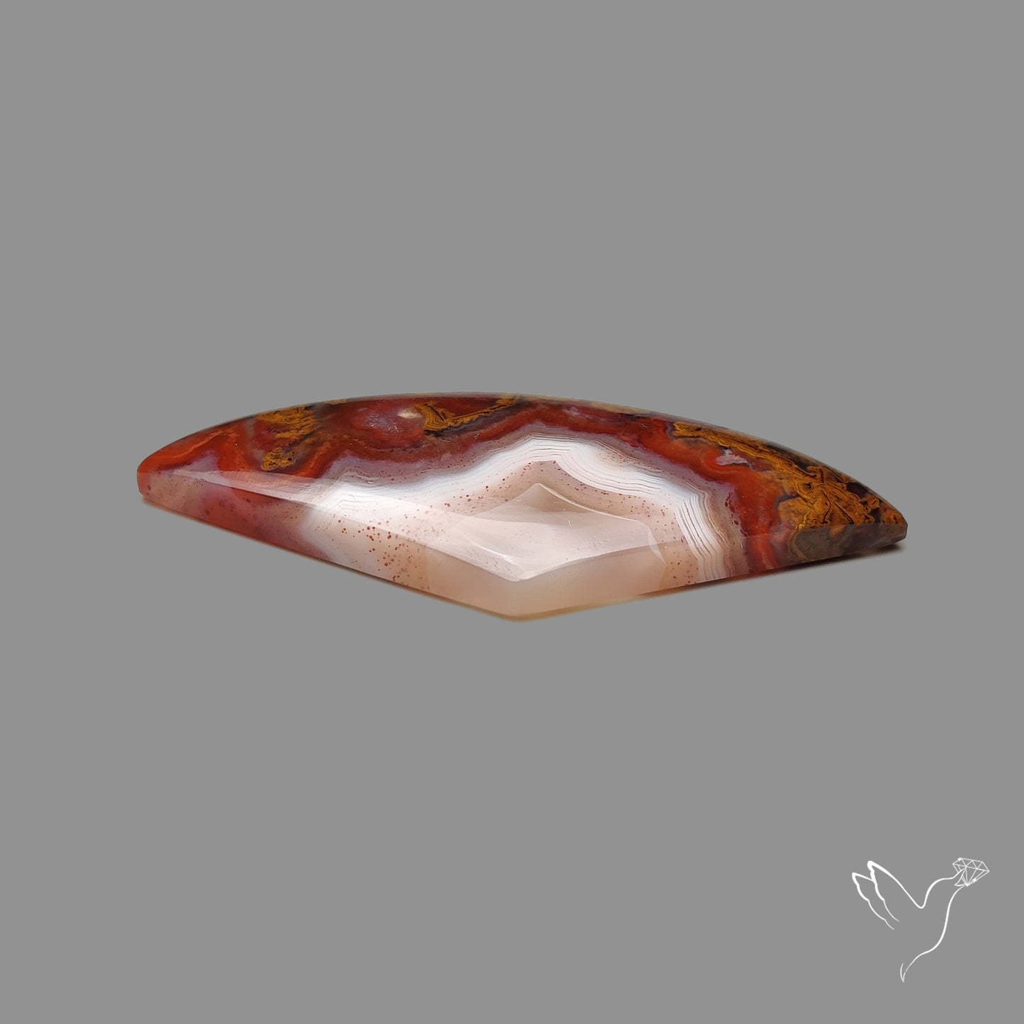 Moroccan Seam Agate Cabochon