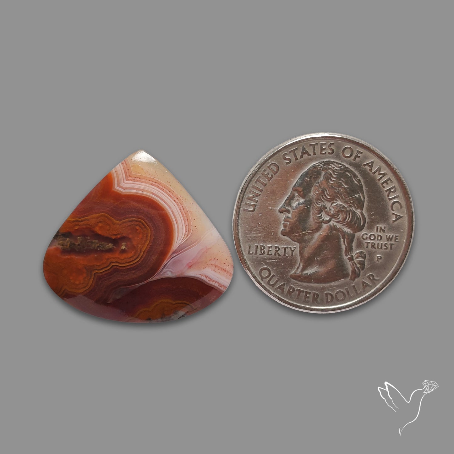 Moroccan Seam Agate Cabochon